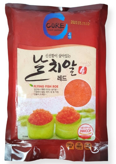 해물총각 대용량 프리미엄 날치알(골드 레드) 800g, 1개