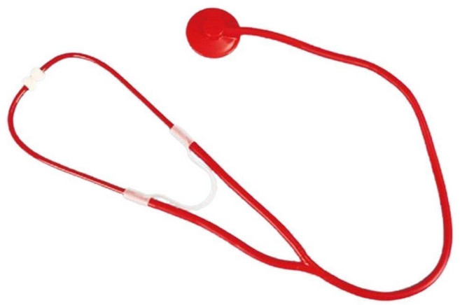 체내 소리청취 교육용 청진기 단면 이모선물 병원놀이세트 엄마표 청진기주사기장난감, 1개