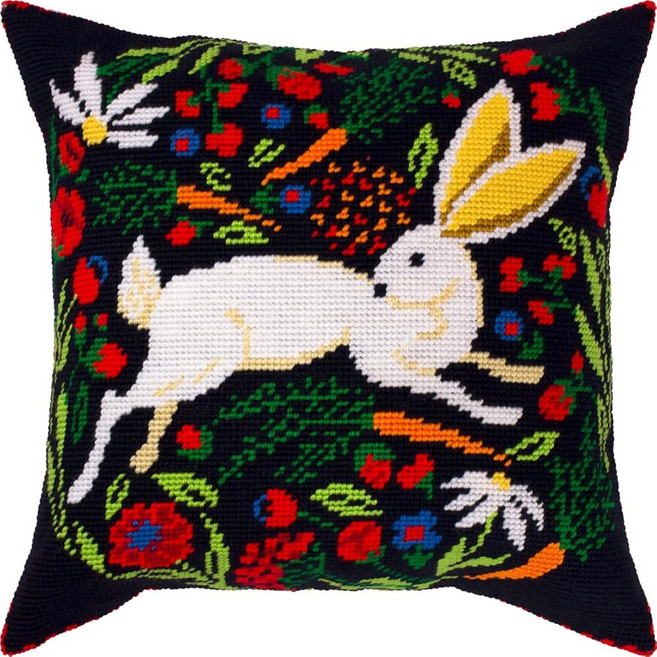 및 초보자용 태피스트리 니들포인트 키트 - 윌리엄 모리스의 딸기 도둑 16 면 캔버스에 선명하고 정밀한 인쇄 디자인 바늘 2개 실 읽기 쉬운 차트 포함