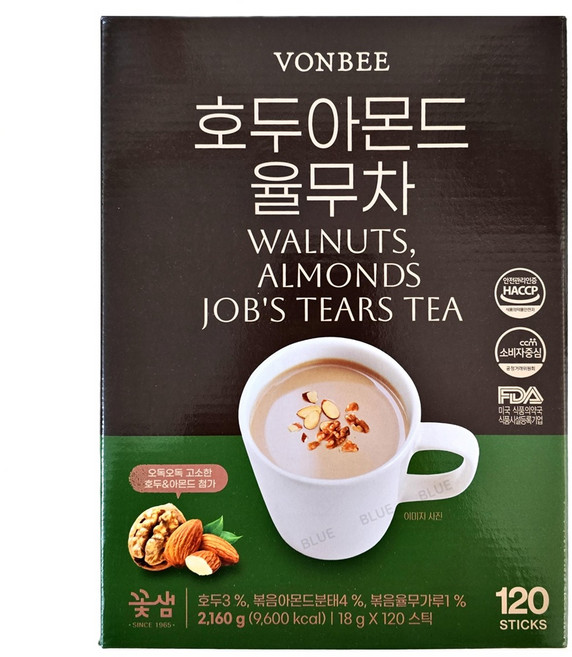 천마담은 호두아몬드율무차 120T 1개, 120개, 1개입, 18g