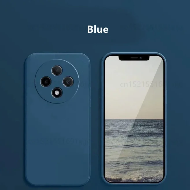 Xiaomi Poco C75 커버 Funda Coque 용 케이스 기존 액체 실리콘 소프트 TPU 전화 범퍼, 01 For Poco C75, 05 Blue