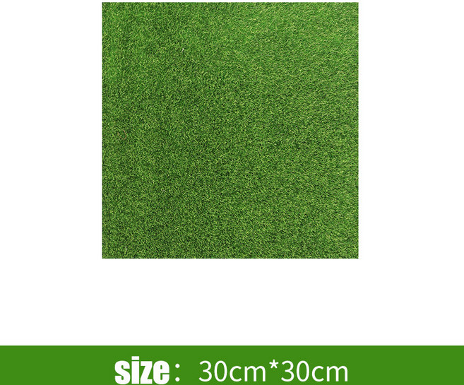 인조 초지 시뮬레이션 이끼 잔디 가짜 녹색 매트 카펫 DIY 마이크로 홈 바닥 장식 1PC 30x30cm, 01 green, 1개