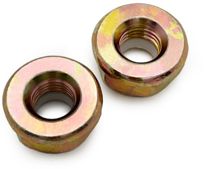 2개 세트 범용 M10x1.25 브러시 커터용 역방향 잠금 너트