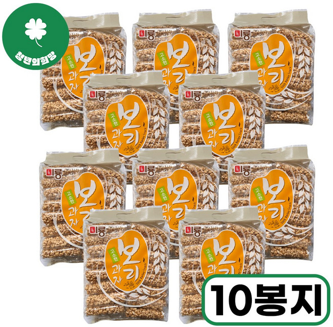 미룡 고소한 보리과자 400G/10개 어르신 곡물 간식, 10개, 400g