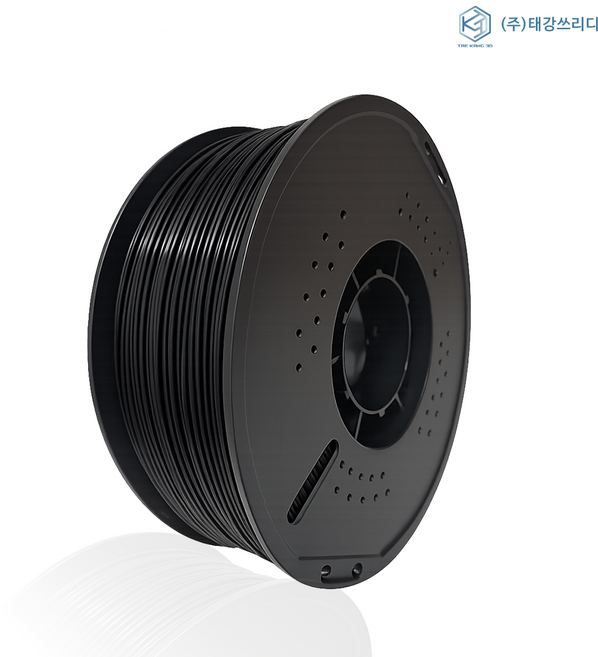 저수축 고품질 국산 ABS 필라멘트 1kg/1.75mm 3D 프린터재료 뱀부랩 프린팅, 블랙