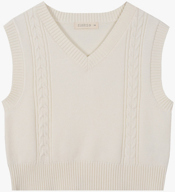 일로딜로 NC경산점 아동 주니어 키즈 상의 봄 가을 간절기 베스트 니트 모던 v넥 베스트 IDVK26150