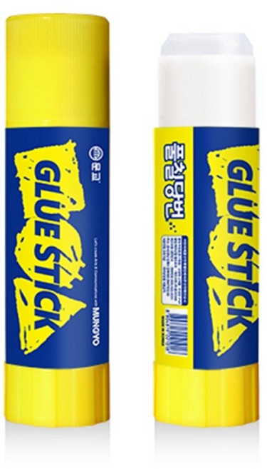 문교 주름없는 풀칠당번 투명 고체풀, 16g, 5개