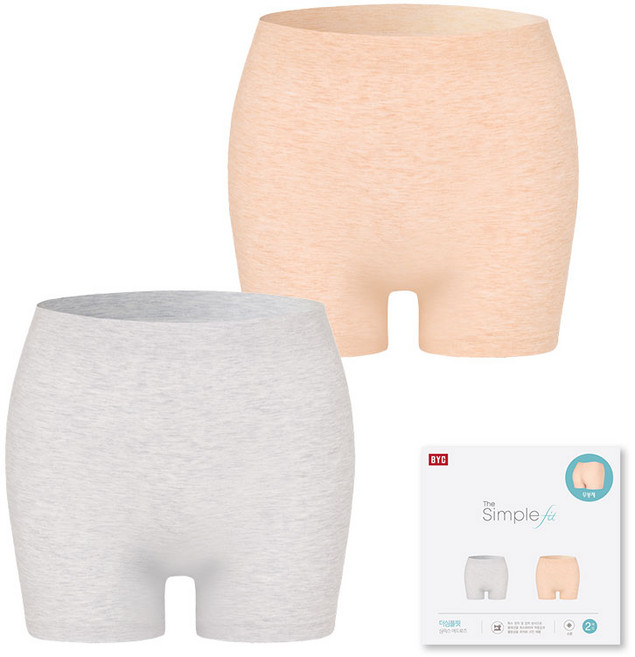 BYC 쫀쫀한 심플핏 모달스판 여성 드로즈 2매입