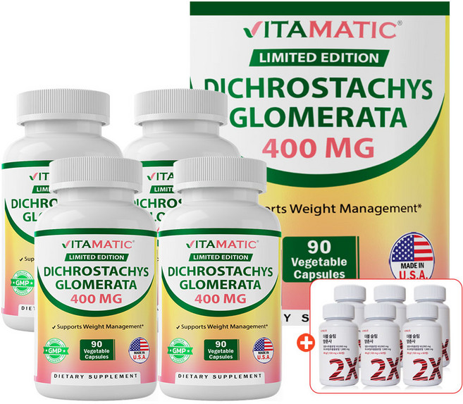 비타매틱 다이글로메라 추출물 8000%농축 더블슬림 양춘사 12개월, 1세트, 360정