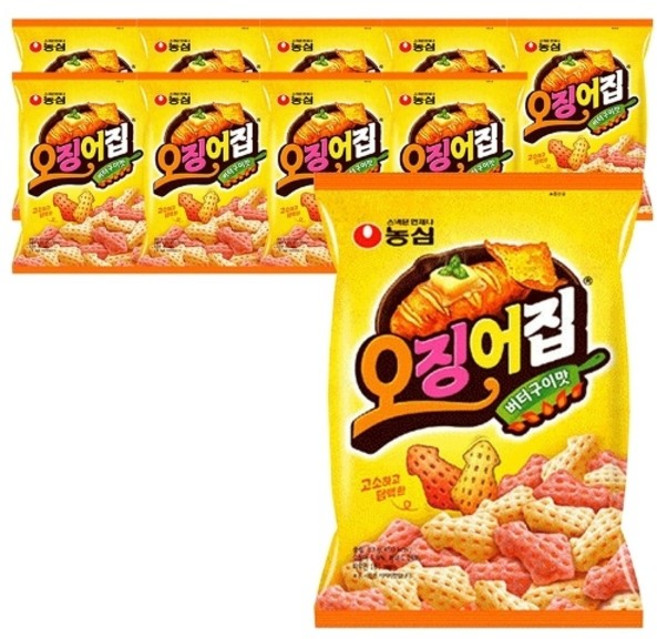 동서식품 농심 오징어집 78g x 10봉, 10개