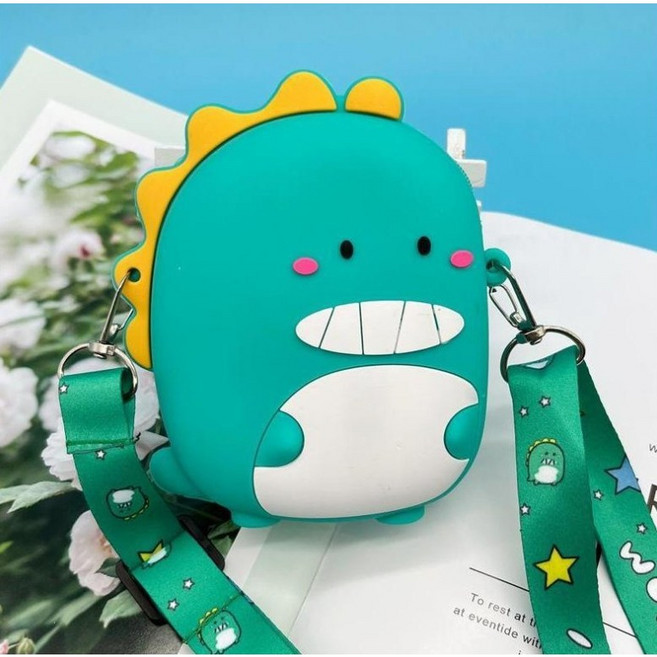 쁘띠꼬망 실리콘크로스백 공룡크로스백 어린이집 유치원선물가방
