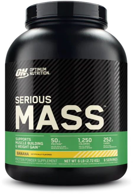 Optimum Nutrition Serious Mass 고단백 체중 증가 분말 바나나 2.72kg(6lbs), 1개, 2.72kg - 쿠팡