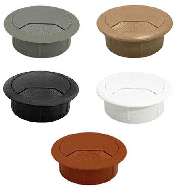 전선캡 55파이 PVC 책상테이블 전선정리캡 구멍마개, 체리, 1개