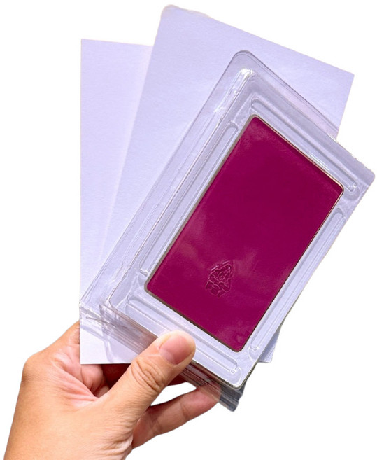 寵物紀念相框：免洗腳印印台 安全無毒 輕鬆製作寵物手足印紀念品, 1件, 拓印紙紫色小