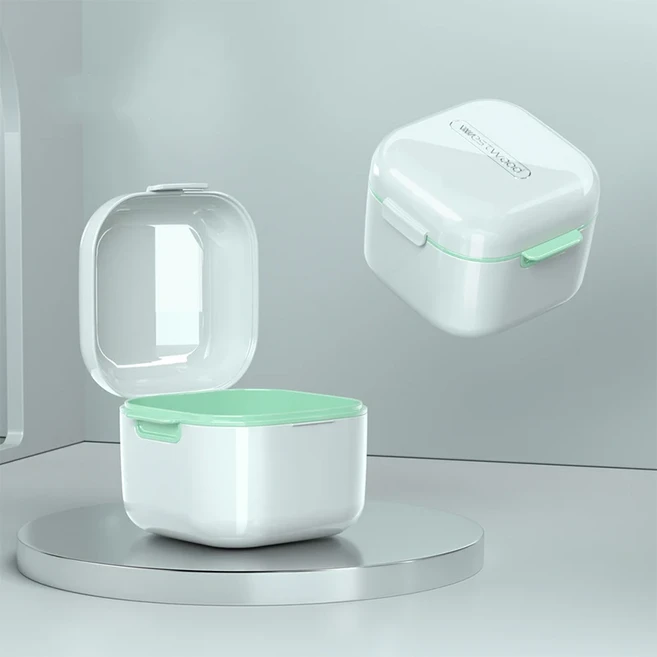 전문가용 교정 의치케이스 보이지 않는 투명 리테이너 흡수 여행 친화적