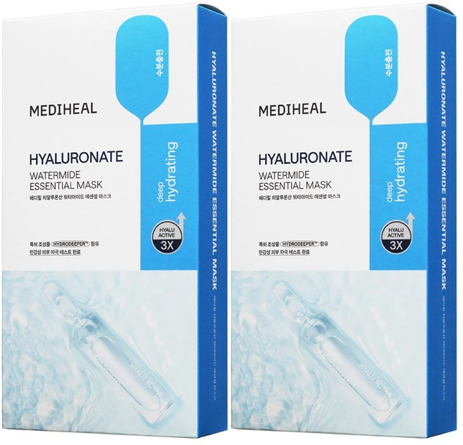 메디힐 히알루론산 워터마이드 에센셜 마스크팩, 10개입, 2개 - 쿠팡