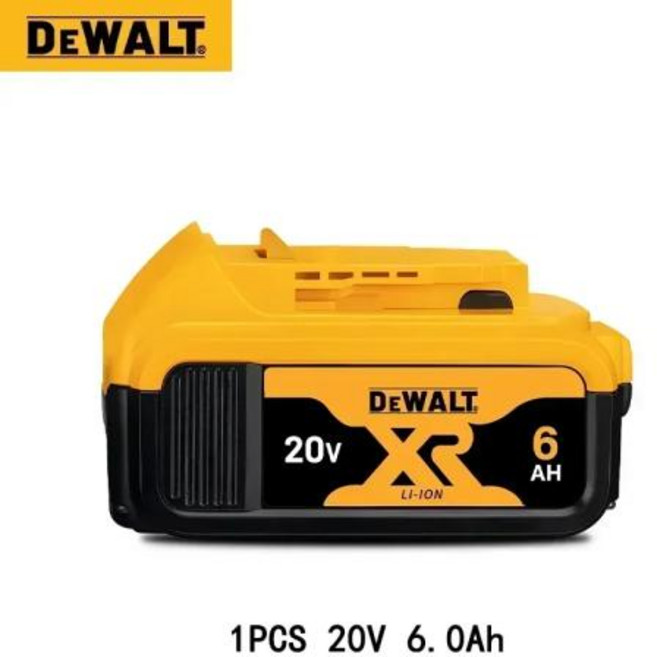 정품 디월트 배터리 전동 공구 배터리 DCB200MAX DCB606 DCB205 DCB206 DCB209 DCB182 20V 60V 5000mAh, 1PCS 20V 6.0Ah, 18 볼트, 1개