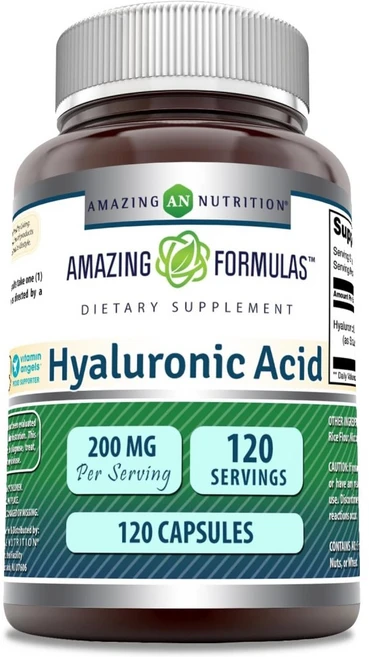 Amazing Formulas 히알루론산 200mg x 120캡슐, 120정, 1개 - 쿠팡