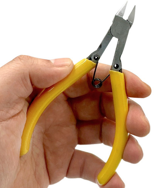 솔리드 사출 니퍼 니빠 니뻐 전선 사상 플라스틱 니퍼 정밀 미니 소형, 솔리드 사상 니퍼, 1개