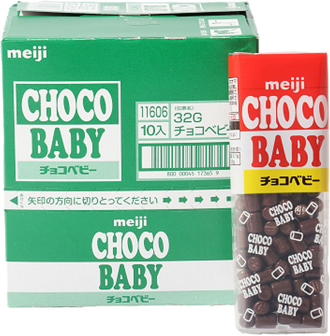 메이지 초코베이비 초콜릿, 32g, 10개