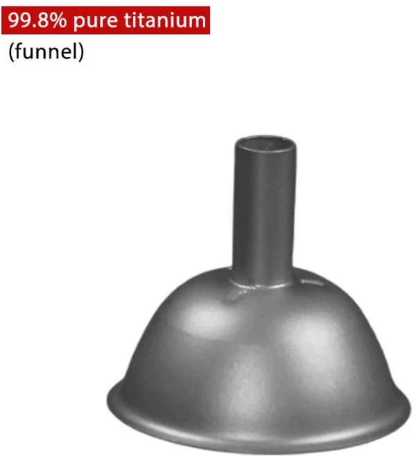 순수 티타늄 미니 깔때기 야외 피크닉 휴대용 경량 캠핑 다기능 와인 냄비 필터, 01 A