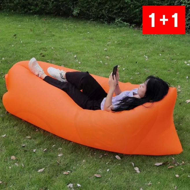 에어소파 빈백 야외 캠핑 공기주입 1인용 레저 방수 비치, GSAM 퍼플