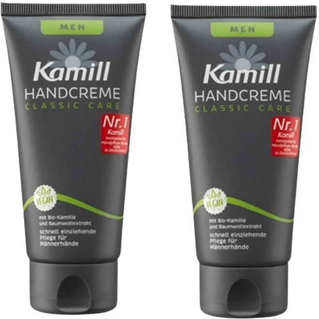 카밀 핸드 앤 네일 크림 맨 스킨향, 75ml, 2개