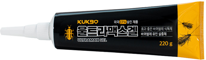 국보싸이언스 울트라맥스겔 220g +원터치 바퀴 먹이캡 25개 (흰색) 24시간안에 바퀴벌레 없애는 법