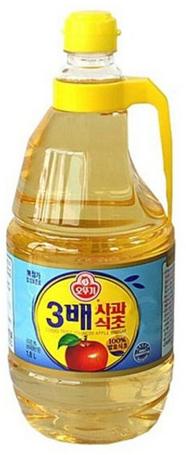 식자재 오뚜기 3배사과식초1.8L 3배 사과식초 식초, 1.8L, 1개