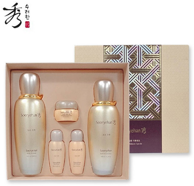 수려한 보윤 기초화장품 2종세트, 1세트
