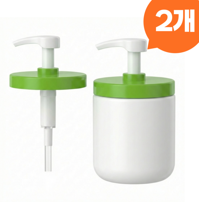 코코로이 세타필호환 펌핑기 펌프 헤드 453g 550g 566g 호환, 2개, 그린