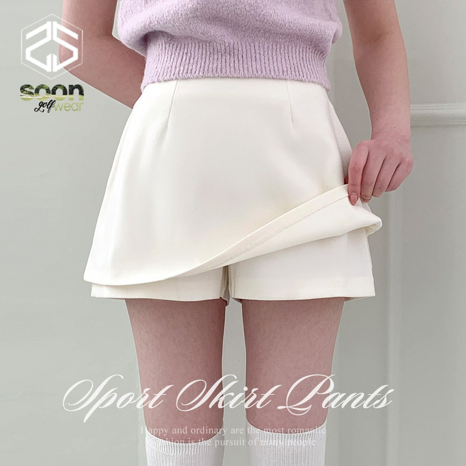 [순이야] S.골프 여성 A라인 미니 치마바지