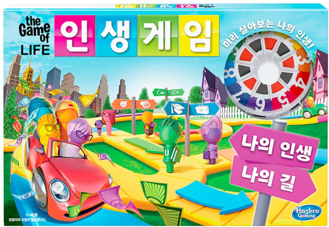 해즈브로게이밍 보드게임 인생게임 한글판, 1개, 혼합 색상