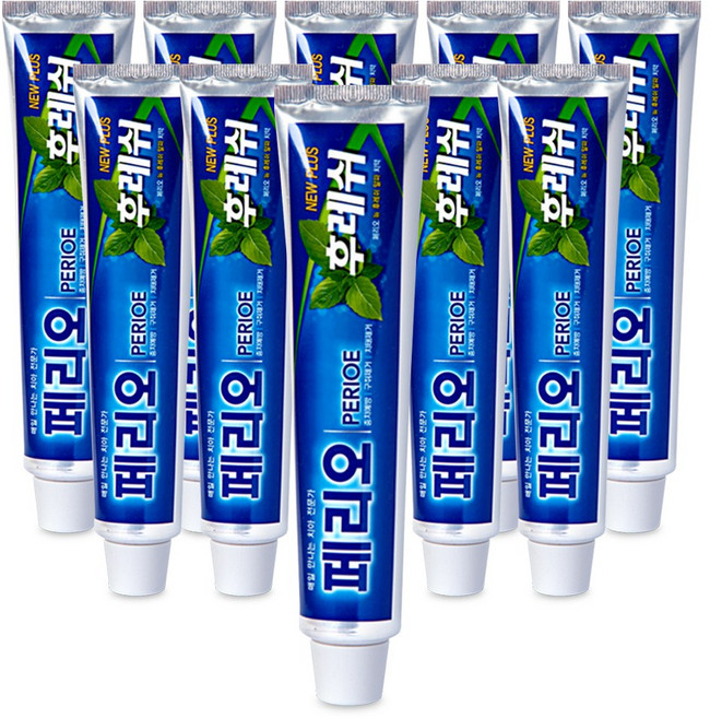 페리오 뉴 후레쉬 플러스치약, 150g, 18개