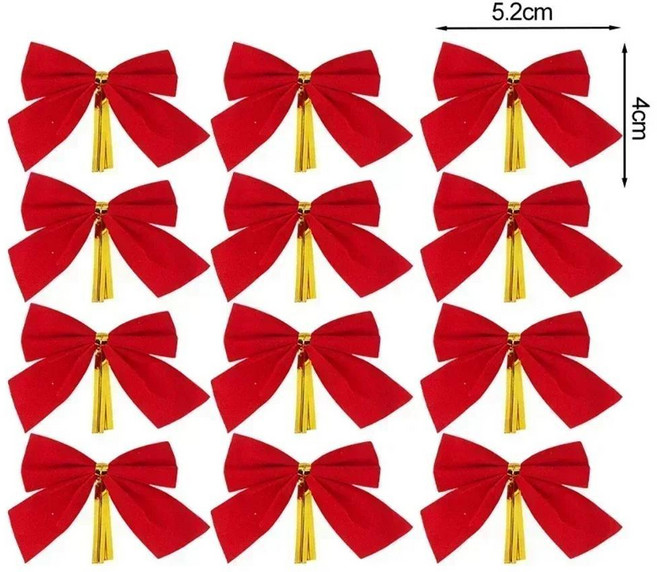 크리스마스 활 레드 벨벳 트리 펜던트 웨딩 새해 파티 장식 선물 상자 포장, D. 36PCS, 색상: 2. Red / 크기: D. 36PCS, 1개