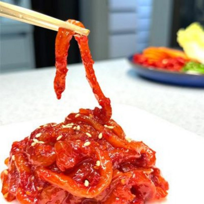 천애푸드 오징어젓갈 쫄깃한 젓갈반찬, 600g, 1개