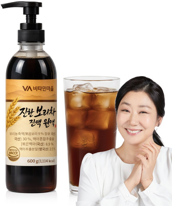 비타민마을 진한 보리차 진액 원액, 1개, 600g