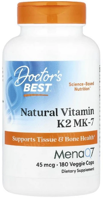 Doctor s Best MenaQ7 함유 천연 비타민K2 MK-7 베지 캡슐, 100 mcg 60정  3개, 60정, 1개 - 쿠팡