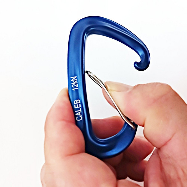 갈렙등반 12kN 카라비너 캠핑고리 등산고리 퀵링크, 블랙, 1개