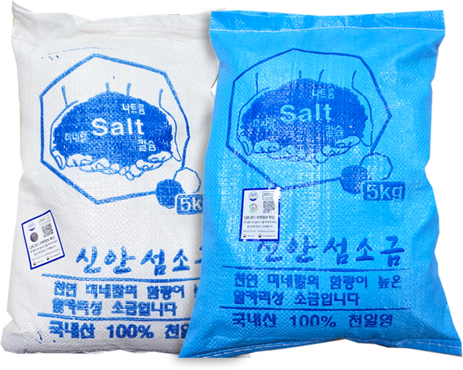 명품천일염 굵은소금 5kg, 2개