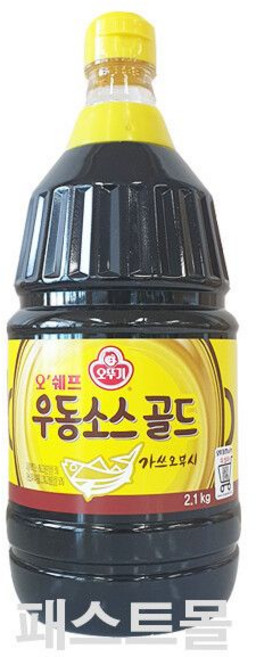 오쉐프 우동소스 골드 2.1Kg 대용량 오뚜기
