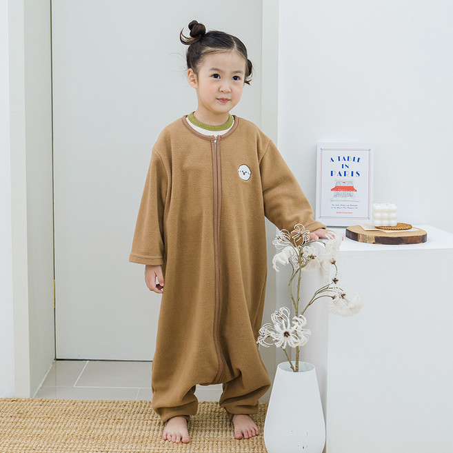 꾸미 슬립쌕 긴팔 비숑 수면조끼 아동수면조끼