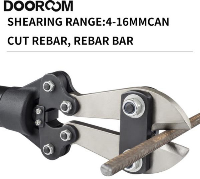 DOOROOM 유압 전단 플라이어 4-16mm Olecranon 볼트 커터 잠금 철사 대형 강력 파괴, 01 YQ-16C, 1개