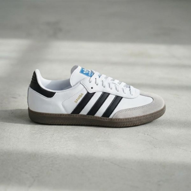 아디다스 키즈 유아 아동 주니어 삼바 OG 컴포트 클로저 - 화이트 JQ6391