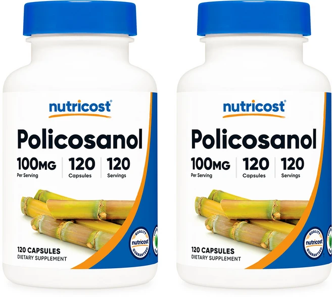 뉴트리코스트 폴리코사놀 100mg 120캡슐 2병, 120정, 2개 - 쿠팡