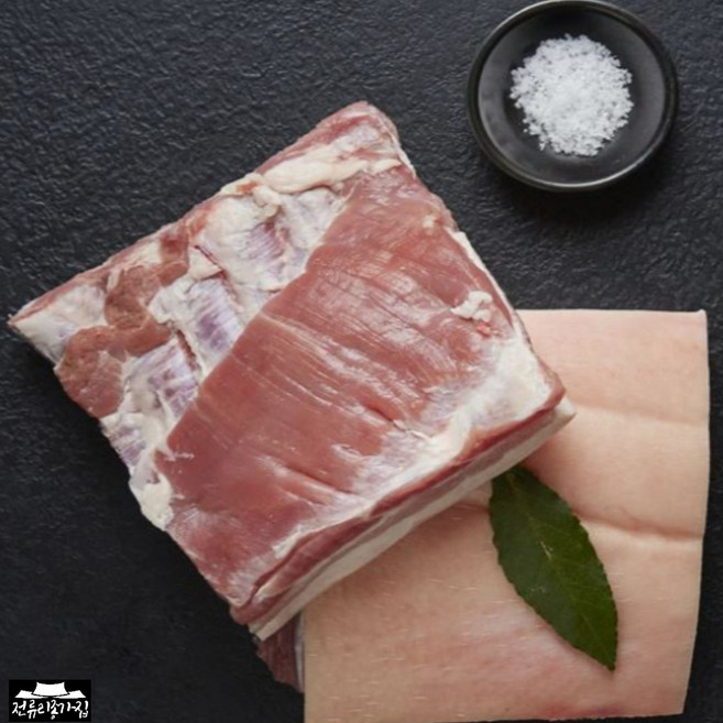 돼지 미박 삼겹살 5kg 통오겹살 통삼겹살 보쌈 구이 바베큐 냉동, 세절작업함-두께mm배송메세지 입력, 1개