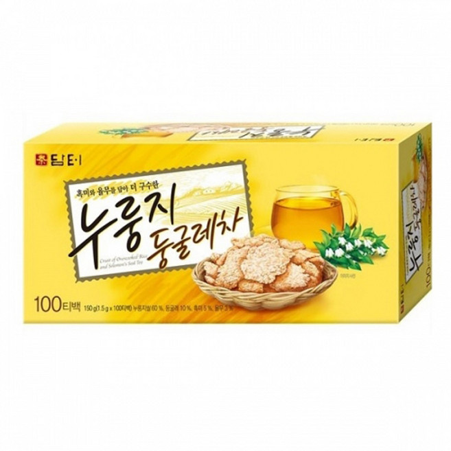 담터 누룽지 둥굴레차 100Tx1개+사은품, 1.2g, 100개입, 1개
