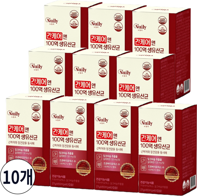 간 유산균 밀크씨슬 추출물 간케어 생유산균, 10개, 60회분