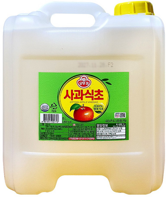 오뚜기 사과식초, 15L, 1개