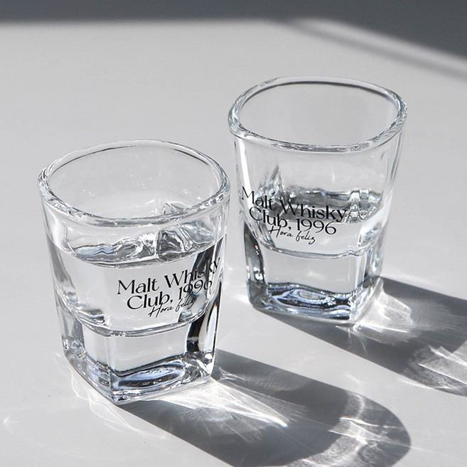 몰트 위스키 1996 예쁜 감성 레터링 소주잔 샷잔 50ml, 1개